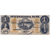 Image 1 : THE INTERNATIONAL BANK OF CANADA. $1.00. Sept. 15, 1858. Falls. CH-380-10-12-04a. Signed J.R. Fitch.