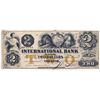Image 1 : THE INTERNATIONAL BANK OF CANADA. $2.00. Sept. 15, 1858. CH-380-10-12-12. Signed J.R. Fitch. Ochre ‘