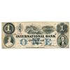 Image 1 : THE INTERNATIONAL BANK OF CANADA. $1.00. Sept. 15, 1858. Bridge. CH-380-10-16-06. Signed J.H. Markel