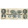 Image 1 : THE INTERNATIONAL BANK OF CANADA. $1.00. Sept. 15, 1858. Bridge. CH-380-10-16-08. Signed J.R. Fitch.