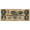 Image 1 : THE INTERNATIONAL BANK OF CANADA. $1.00. Sept. 15, 1858. Bridge. CH-380-10-14-08. Signed J.R. Fitch.