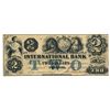 Image 1 : THE INTERNATIONAL BANK OF CANADA. $2.00. Sept. 15, 1858. CH-380-10-14-10. Signed J.H. Markell. Blue 