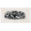 Image 1 : THE INTERNATIONAL BANK OF CANADA. Die Proof Vignette. ‘Cattle Drinking at River’. 6 1/4” x 4”. The v