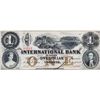 Image 1 : THE INTERNATIONAL BANK OF CANADA. $1.00. Sept. 15, 1858. CH-380-10-08-08. No. 15317/B. PMG graded Ge