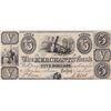 Image 1 : THE MERCHANTS BANK. $5.00. 1836-1837. CH-450-10-10. No. 729/A. PMG graded Choice Fine-15.