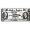 Image 1 : THE BANK OF MONTREAL. $50.00. Jan. 2, 1931. CH-505-58-08. No. 002081. PMG graded Very Fine-25.