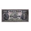 Image 1 : THE BANK OF MONTREAL. $100.00. Jan. 2, 1923. CH-505-56- 10. No. 007550/B. PMG graded Fine-12.