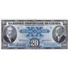 Image 1 : LA BANQUE PROVINCIALE DU CANADA. $20.00. 1 Aout, 1928. CH-615-14-18. No. N043924. PMG graded Very Fi