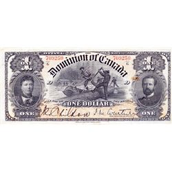 $1.00. March 31, 1898. DC-13b. Courtney. ‘ONE’s’ outward. No. 709250/D. Series ‘G’. PMG graded Very