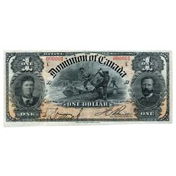 $1.00. Mar. 21, 1898. DC-13c. Boville. Serial No. 000001/D. Series ‘L’. Extra Fine to AU or better. 