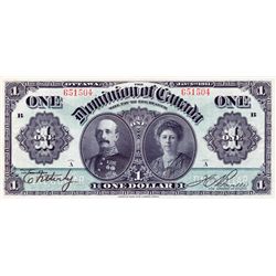 $1.00. Jan. 3, 1911. DC-18a. Green Line. No. 651505/B. Series ‘A’. No. 651504/B. PMG graded Choice V