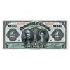 Image 1 : $1.00. Jan. 3, 1911. DC-18d. Black Line. No. 012529P. PCGS graded Choice UNC-64PPQ.