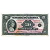 Image 1 : $20.00. 1936 Issue. BC-10. French Text. No. F010866/C. A bright Fine+.