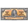 Image 1 : $50.00. 1937 Issue. BC-26b. No. B/H2413069. CCCS Extra Fine- 45.