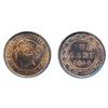 Image 1 : 1858. PCGS graded Mint State-64. Red-Brown. 40% evenly distributed luster remains.