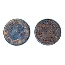1858. ICCS Mint State-60. Trace Red. With light corrosion.