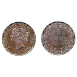 1858. PCGS graded SPECIMEN-65. Brown. A glossy brown Gem.