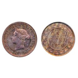 1876 (No H). Both ICCS and PCGS graded SPECIMEN-64. 40% remaining, evenly distributed luster. A rare