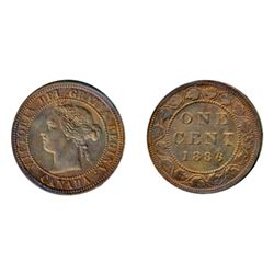 1886. Obverse port. #1. ICCS Mint State-60. (cleaned). A scarce variety.