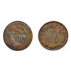 Image 1 : 1886. Obverse port. #1. ICCS Mint State-60. (cleaned). A scarce variety.