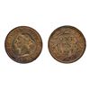 Image 1 : 1887. ICCS Mint State-64. Red. 90%/80% red luster on obverse/ reverse.