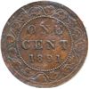Image 1 : 1891. Large Date, Large Leaves. Obverse port, #2. ICCS Mint State-60. Brown.