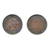 Image 1 : 1891. Small Date, Small Leaves. Obverse port. #3. Extra Fine- 45.