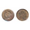 Image 1 : 1892. ICCS Mint State-63. Red-Brown. 40% red luster. Designated a ‘First Strike’. Small flaw at 3:00