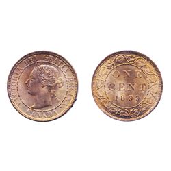 1899. ICCS Mint State-65. Red. 95% red luster. Another Gem cent.