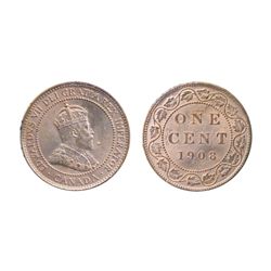 1908. ICCS Mint State-65. Red. A Gem with 90% original mint state remaining.
