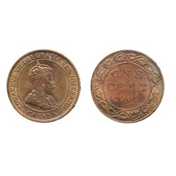 1909. ICCS Mint State-64. Red. 90% red luster.