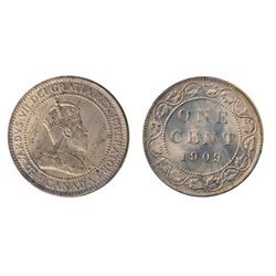 1909. ICCS Mint State-64. Red. 90% red luster.