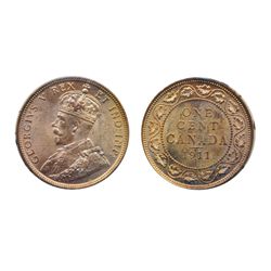 1911. ICCS Mint State-64. Red. 85% red luster.
