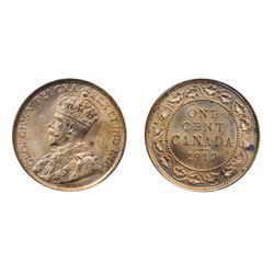 1912. ICCS Mint State-63. Red. 90% red luster.