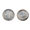 Image 1 : 1870. Raised Border. PCGS graded Mint State-63. A fully struck example. Brilliant and lustrous. Inte