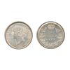 Image 1 : 1870, Wide Border. PCGS graded Mint State-62. Brilliant, with a hint of golden toning.