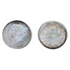 Image 1 : 1891. 21 Leaves. PCGS graded Mint State-66. Light multi-hued toning. Superb fields and a very strong