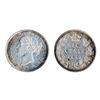 Image 1 : 1892. Small 9. Obverse port. #5. ICCS AU-50. Brilliant, with touches of gray and blue tone.