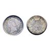 Image 1 : 1899. Small 9’s. PCGS graded Mint State-66. A beautiful ten cents piece, with even multi-hued toning