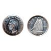 Image 1 : 1940. Double-Date variety. Cameo, with heavy contrast. ICCS Mint State-64. Lightly toned.