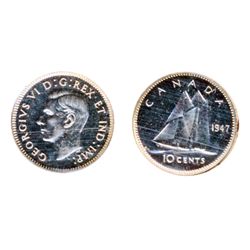 1947. ICCS SPECIMEN-64. Lightly toned. Mirror-like fields. Some Cameo contrast. Ex. Norweb sale, Lot
