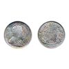 Image 1 : 1909. PCGS graded Mint State-65. Medium heavy toning in shades of pearl and gray with touches of blu