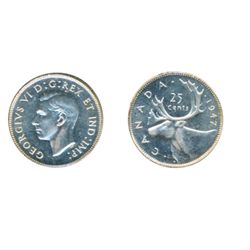 1947. ICCS Mint State-65. A rare Gem. Mostly brilliant.