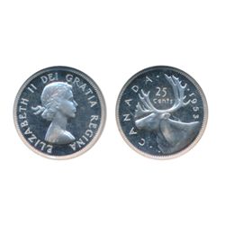 1953, SF. NGC graded Proof-Like-64. A brilliant example with heavy cameo contrast.