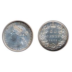 1872-H. PCGS graded AU-58. Brilliant and lustrous, with hints of blue at the peripheries.