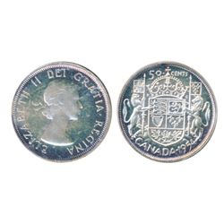 1954. ICCS Proof-Like-66. Traces of light blue toning.