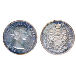 1961. ICCS Mint State-65. Designated a ‘Heavy Cameo’. Attractive light toning.