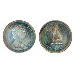 1967. ICCS Mint State-65. Superbly toned.