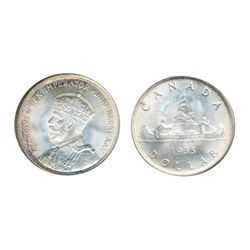 1935. PCGS graded Mint State-66. An absolute Gem, with full luster and a hint of premium quality ton