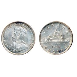 1936. ICCS Mint State-64; 1936. ICCS Mint State-63. Both with very light toning.